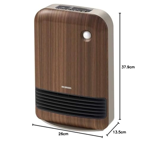 Iris Ohyama Heater, Ceramic Fan Heater, Comes with Motion Sensor, Power Saving, Energy Saving, Large Air Volume, 1200W, 2-Stage Temperature Adjustment