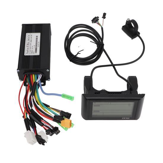

Контроллер двигателя электрического велосипеда, комплект 26A DC 24V 36V 48V, ЖК-дисплей с рассеиванием тепла, бесщеточный контроллер для велосипеда