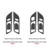 Betterhumz For Ford Mustang 2015-2023 Car Interior Door Pull Handle Switch Panel Made of Alcantara Trim Sticker Deco Accessories