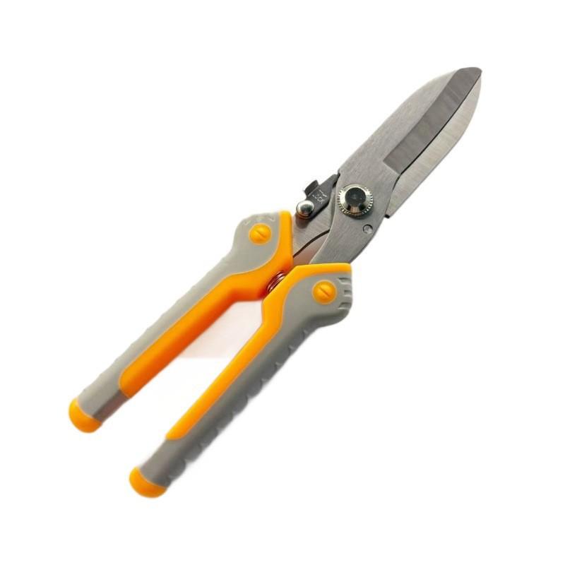 Industrial Heavy Duty Multi-Purpose Tin Snips - Stainless Steel Sheet Metal, Aluminum, Wire, Ceiling Scissors