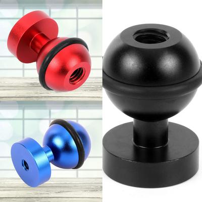 Socket Ball Adaptor For Gopro Aluminum Alloy 1/4 Inch Screw Socket Ball Adaptor Action Camera Diving Light Mount Adapter