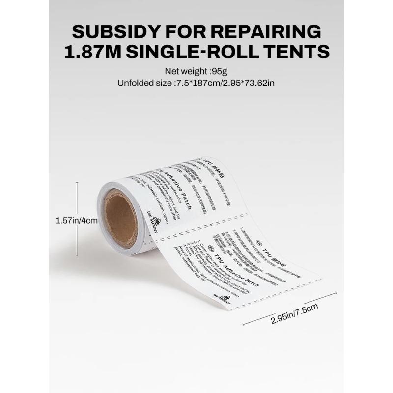 Waterproof TPU Repair Tape Kit - Self-Adhesive for Air Mattress, Pool Liners & Outdoor Gear