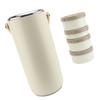 Vacuum Insulated Food Jar 3.4L Stainless Steel Wide Mouth Portable Sealed Leakproof Hot Food Container for Working White