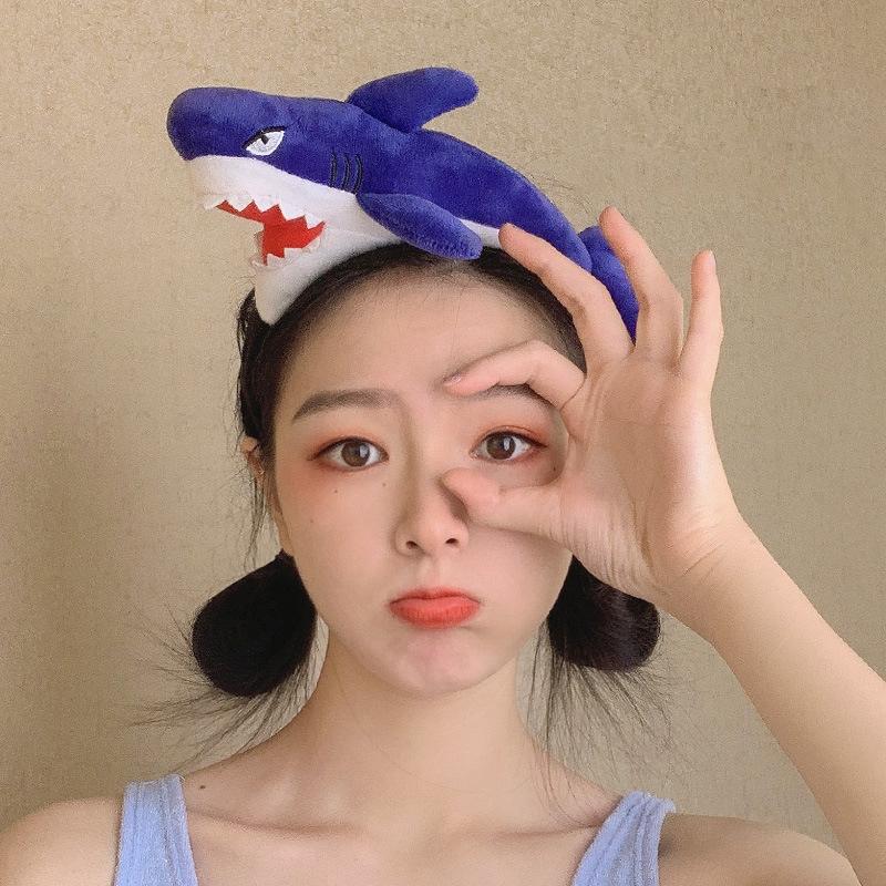 Lovely Animal Accessories Party Headwear Hair Hoop Shark Dinosaur Cartoon Hair Clip