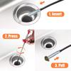 Four Claw Drainage Snake Drain Blocker Cleaner Four Claw Cleaning Tool Toilet Sewer Household Blocker Drain Cleaner Flexible Gri