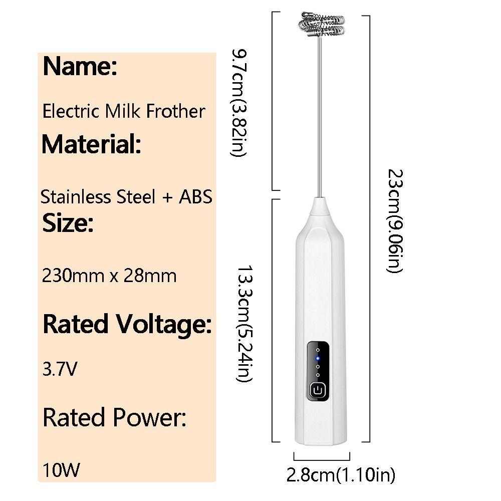 Portable Electric Milk Frother Handheld Handheld Whipper Electric Blender Mixer  Home Kitchen