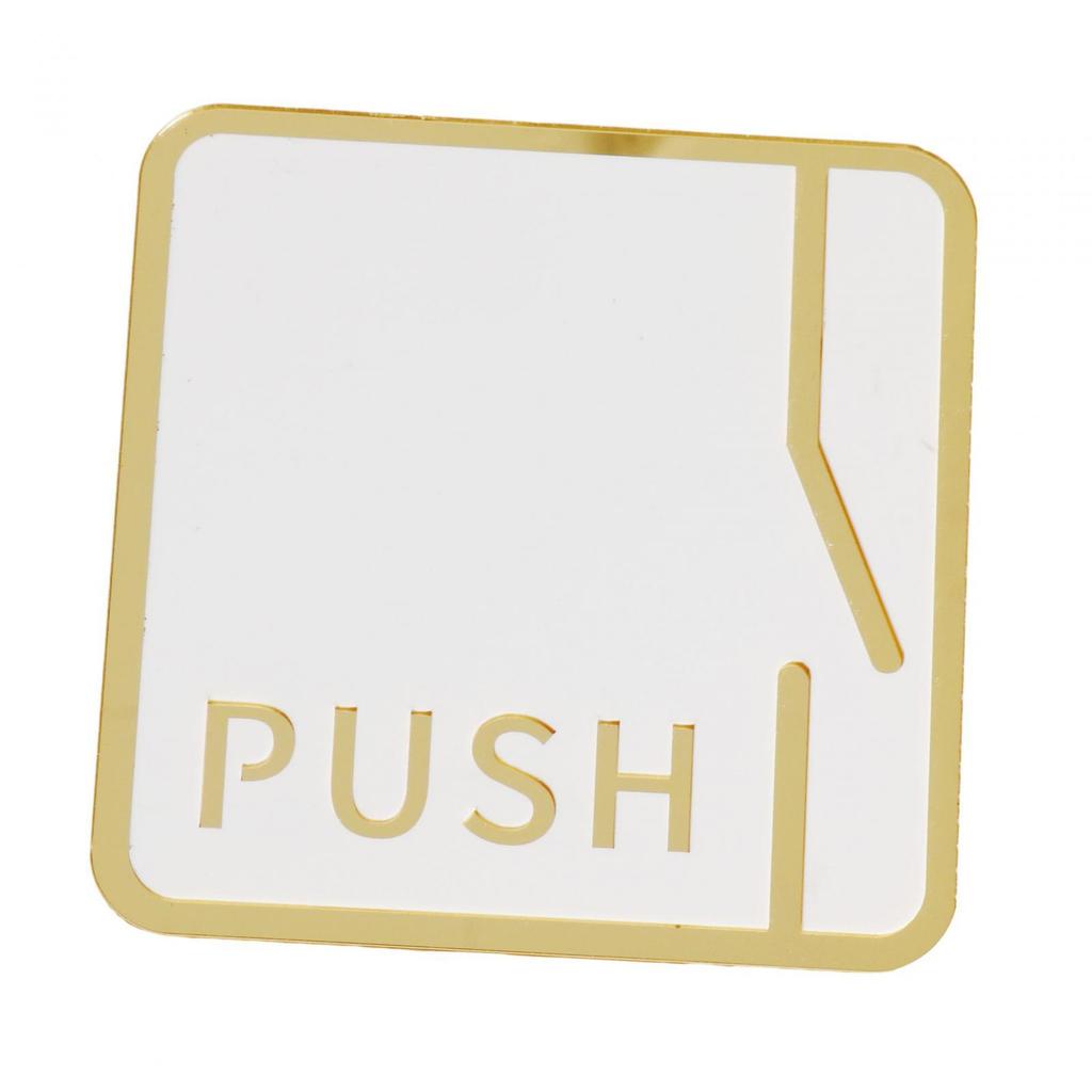 Square 12cm Bathroom Sign Acrylic Washroom Plaque Accessory Bathroom Wall Art for Parking Lots Convenient Assemble Durable