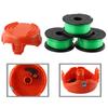 3pcs Trimmer Spool Line + Cap For Black & Decker GL7033 GL8033 GL9035 A6482 Lawn Mower String Garden Power Tool Accessories