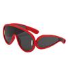 Oversized Y2K Punk One-Piece Sunglasses Women Sports Wave Mask Sun Glasses Luxury Steampunk Eyewear