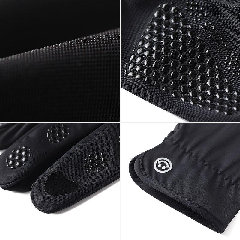 Men's Sun Protection Ice Silk Gloves for Summer Outdoor Sports Riding Driving Lightweight Sunshade and All Finger Non Slip Breathable Gloves