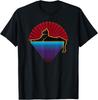 Retro Vintage Black Cat Under The Stars T-Shirt