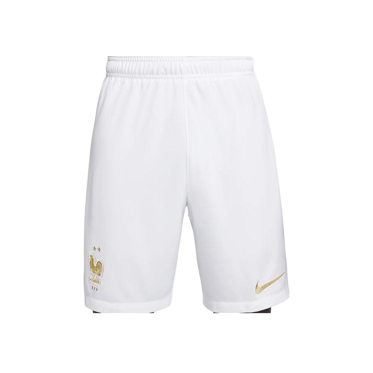 

Nike SS23 France National Team Qatar World Cup Logo Print Elastic High Waist Sports Football Shorts Men shorts White DN0731-100 XL