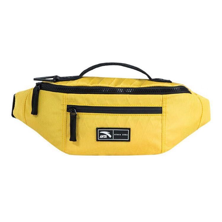 Anta Lifestyle Series Sports Trend Casual Brand Label Decoration Zipper Closure Fabric Chest Bag Unisex bags Yellow 192218131-4 Yellow 19450₽