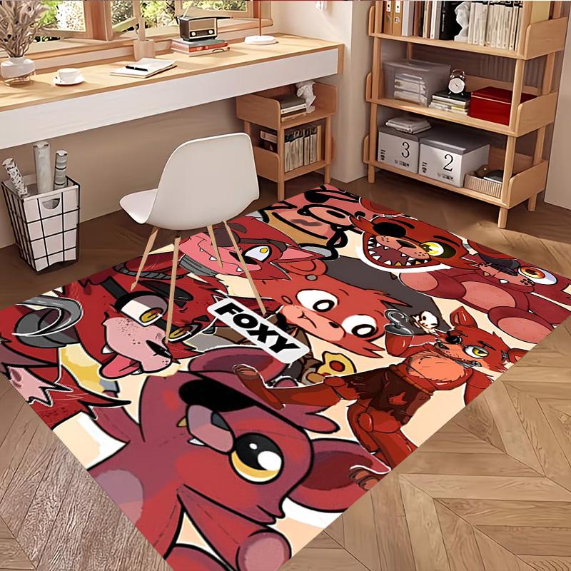 Five Nights at Freddy's Druckteppich, Waschbarer Bodenteppich, Für Eingangsbereich Schlafsaal Waschküche Büro Arbeitszimmer, Heimdekoration Geburtstag Weihnachtsgeschenk
