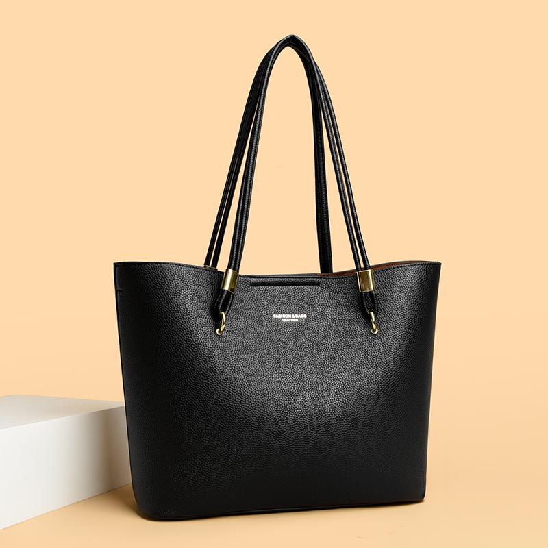 Simple Retro Tote Bag, High-quality PU Leather Shoulder Bag for Women's Tote Bag Suitable for Daily, Leisure, Commuting