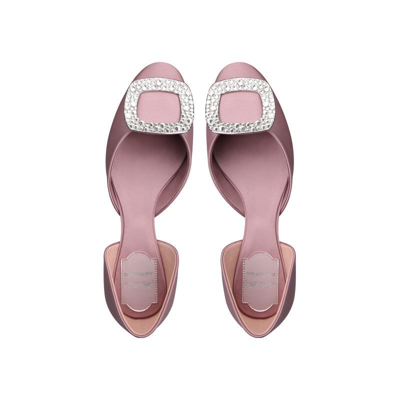 

Мода Лето 2024 Новая Мода Женщины Шелк Круглый Носок Квадратный Бриллиант Яркие Мелкий Вырез Полый Путешествия Отпуск Балетки Одинарные Туфли 35(Foot22.5cm)