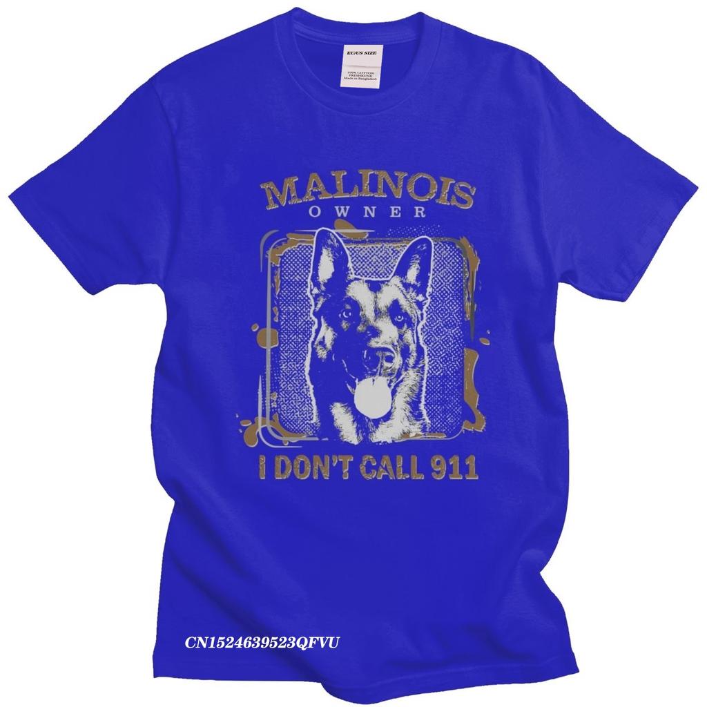 Vintage Belgian Shepherd Malinois Men PreShrunk Cotton Mechelaar TShirt Sleeved Dog Lover Harajuku Shirt Clothing Camisas