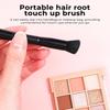 Black Dual Ended Powder Brushes, Touch Up Hair Shadow Powder Brush with Sponge Tip Hair Concealer Makeup Brushes Root Touch Up Brush for Hair