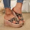 Women Slippers 2025 New Summer Wedges Platform Sandals Women Beach Slippers Trend Casual High Heels Ladies Shoes Slides Women