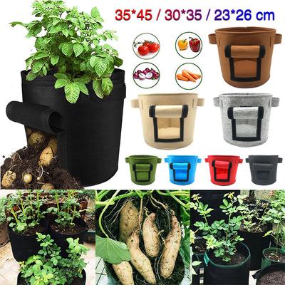 100 pcs P/épini/ère Pot Plante Semences Pouch Titulaire Raising Sac Jardin Plante Semis R/écipient