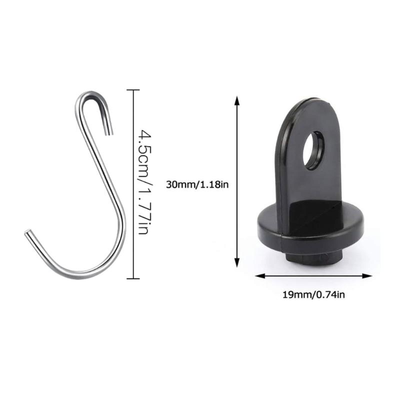 Heavy Duty S Hooks Plant Hangers Outdoor for Hanging Plant Bird Feeder Wind Chimes Flower Baskets Christmas Ornaments