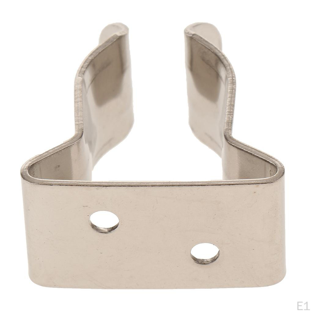 304 Stainless Steel Marine Yacht RV Hook Holder Clips -5/8in. To 1in. Tube