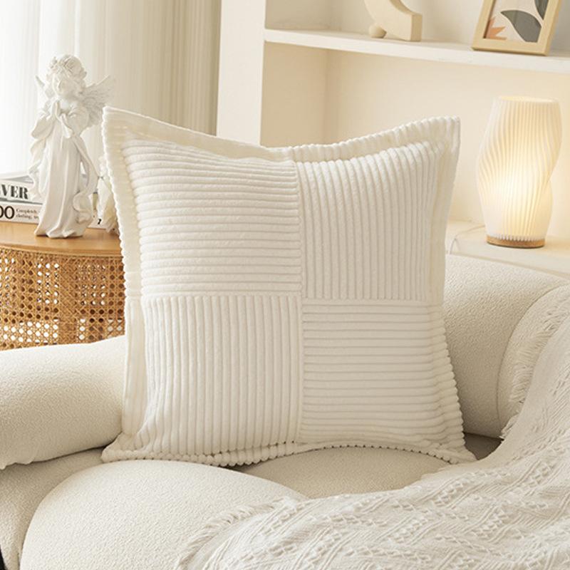 Bohemia Cushion Cover 45x45cm Christmas Corduroy Throw Pillow Covers Boho Decorative Soft Pillowcase Striped Texture For Sofa