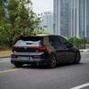 For VW Golf 8 MK8 8.5 GTI GTD R TSI TDI 2019 To 2026 Oettinger Style Car Rear Roof Spoiler Wing Glossy Black Carbon Fiber Look