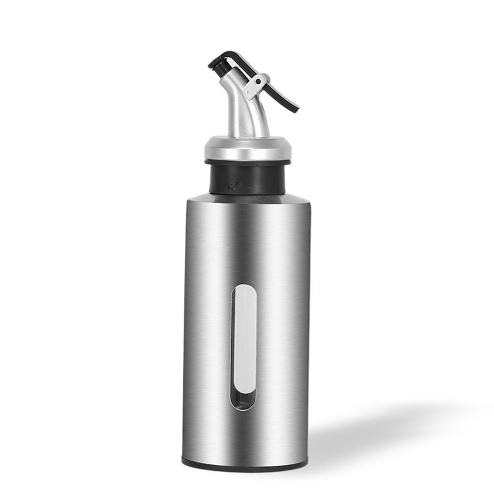 Olive Oil Bottle Vinegar Sauce Holder Dispenser Can Seasoning 190ml 290ml Visual Empty Seasoning Can Kitchen