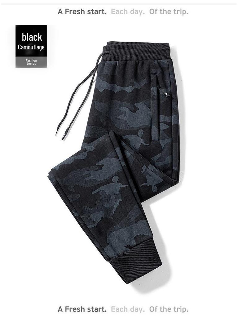 2023 Autumn/Winter Men's Plus Size Slim Fit Camouflage Jogger Sports Pants