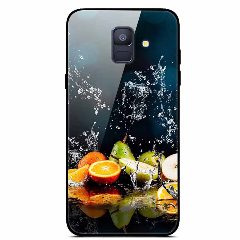 For Samsung Galaxy A8 Plus Cases A6 A7 2018 A8 2018 Tempered Glass Hard Back Cases For Samsung A6 Plus Covers Coque A7 A9 A8Plus