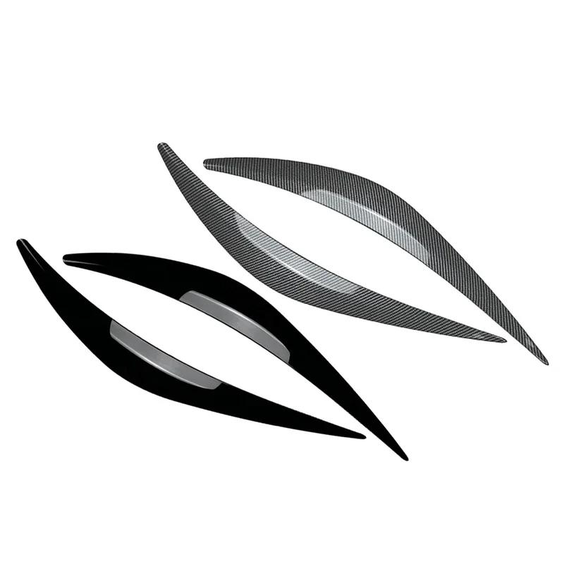 Car headlight headlamp eyelids eyebrow cover decorative trim for Infiniti Q50 Q50s Q60 2014-2023