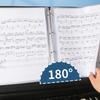 Portable 20 Pages Music Sheet File Paper Storage Folder Documents Holder 4 Size Music Score Folder Organizer Enduring