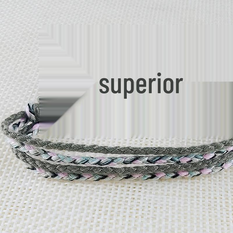 Unisex Ethnic Geometric Flower Woven Bracelet
