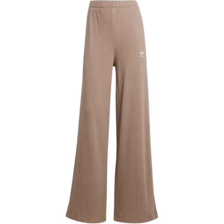 Adidas Originals Essentials Comfort Wide Rib Casual Pants Women Trace Brown JD0768 XS