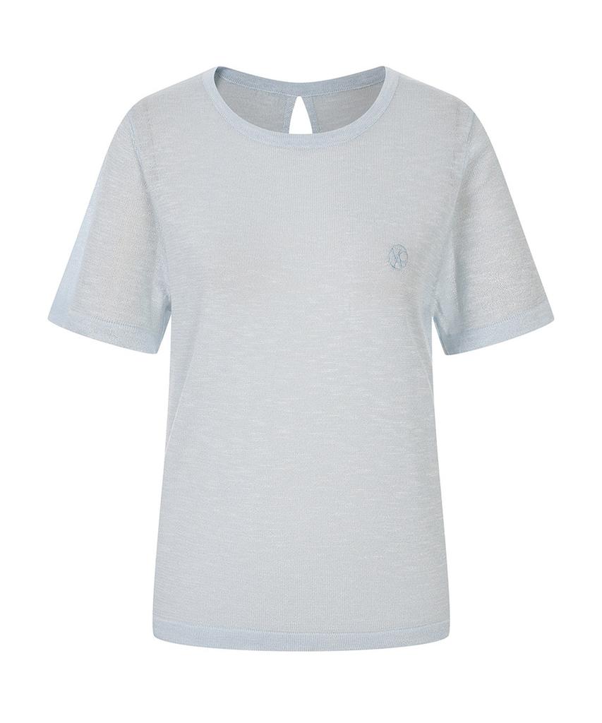 VANAKE Round Neck Short Sleeve Knit_Vb47Ktug01Z