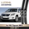 LUTEHIL Wycieraczki Do Volkswagen VW Tiguan MK1 2007-2017 Wycieraczka Przednie Pióra Wycieraczek Szyba Przednia Szyba Okna 24"+21"