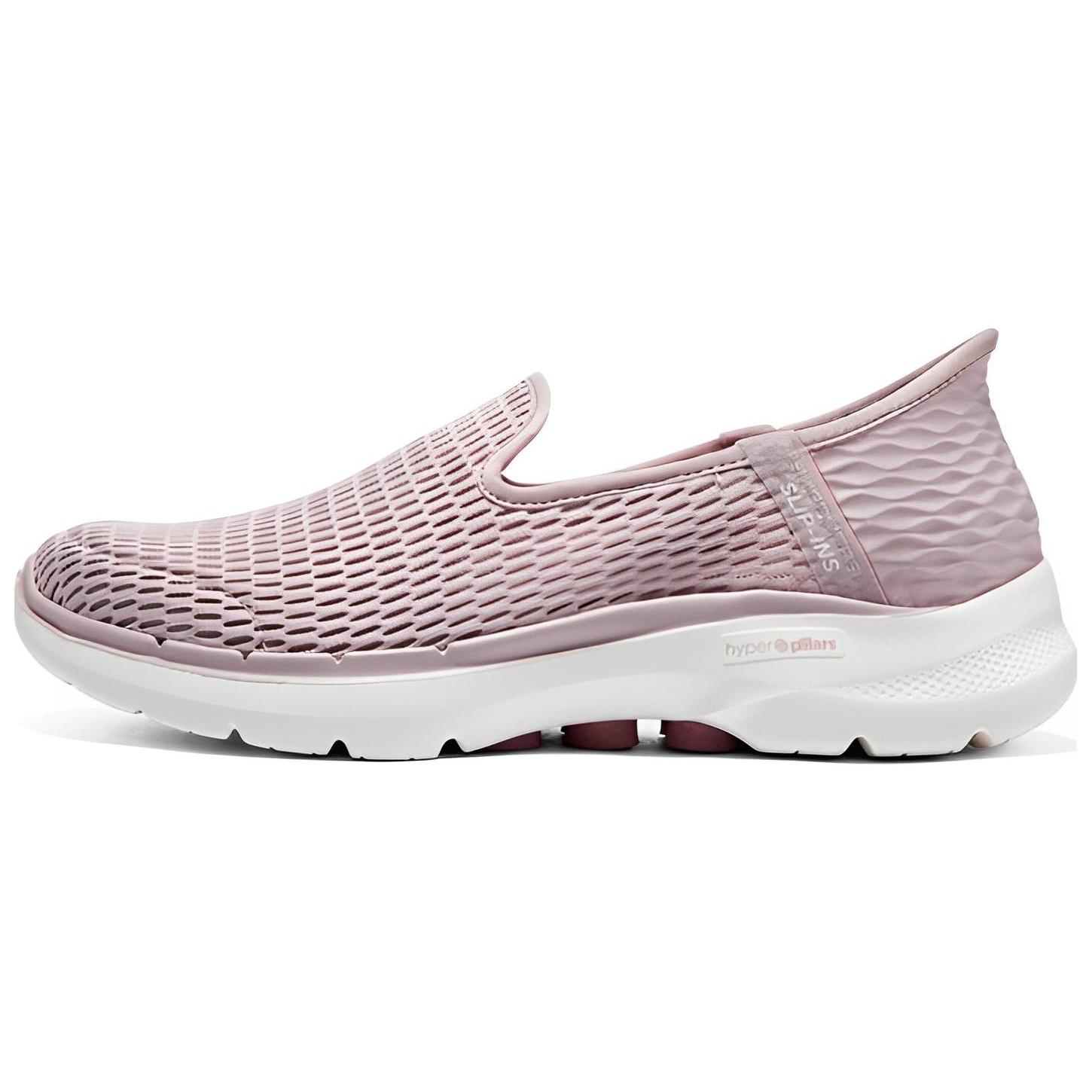 (WMNS) Skechers Go Walk 6 Slip ins Shoes Pink White Women s 896236-MVE EU 38