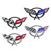 3D ABS Car Emblem For Chevrolet Corvette C5 C6 C7 C8 Rear Trunk Front Hood Sticker Replacement Badge Exterior Decoration