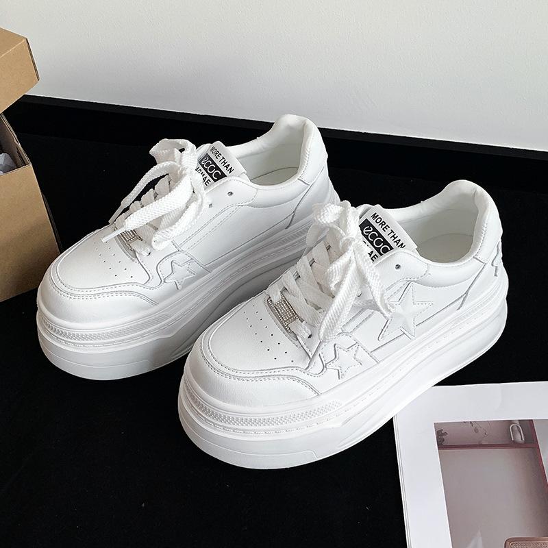 Scarpe stringate autunnali a fondo piatto scarpe da strada per coppie punta tonda scarpe alla moda a taglio basso