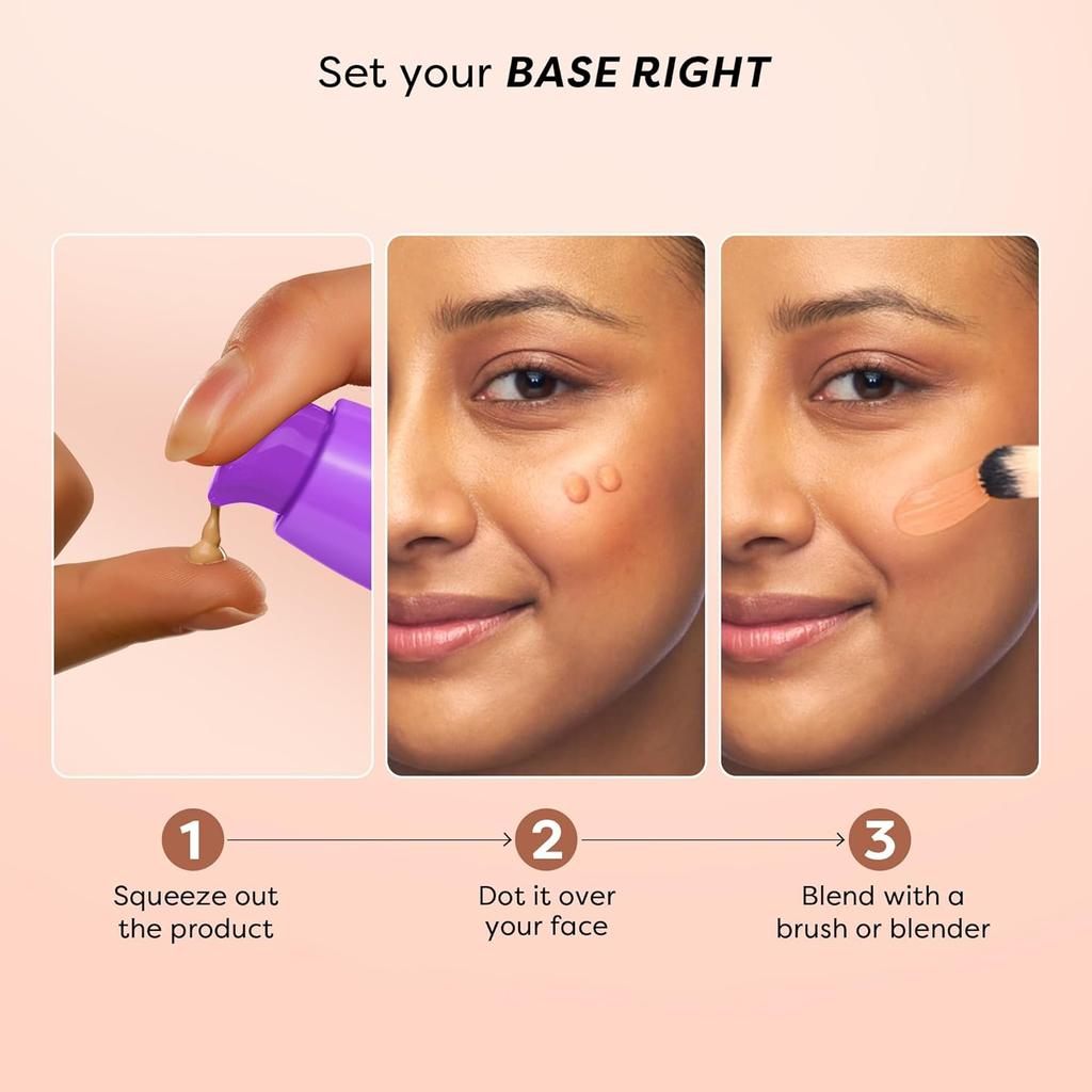 SUGAR POP HD Fondotinta Liquido Tubo Coprenza Totale Lunga Tenuta Finish Opaco Impermeabile 16 Ore Base Trucco 01 Nocciola 18 ml
