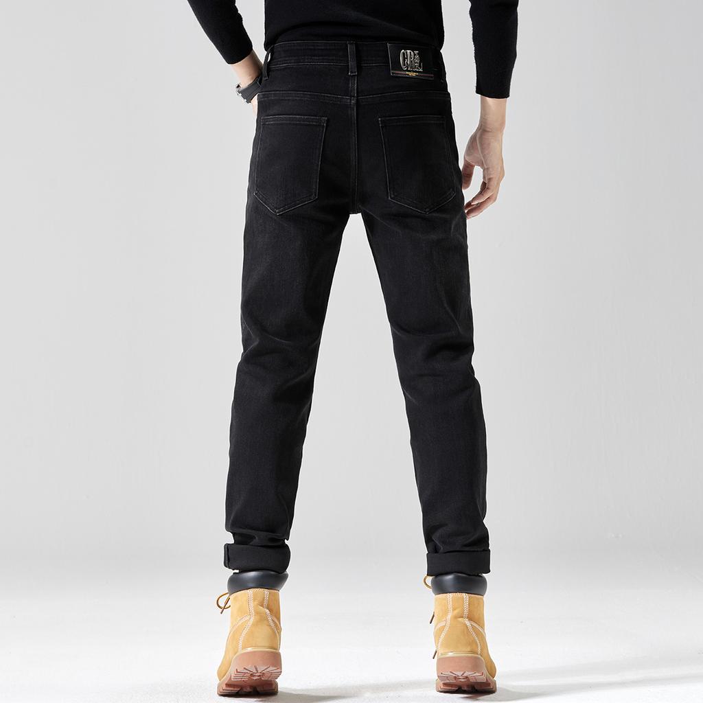 Spring Slim Straight Jeans Men's Trousers Men's Handsome Casual Elastic Trousers