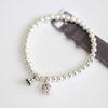 Silberfarbene Schlichte Runde Perlenarmbänder Für Damen Mädchen Punk Hip-Hop Trendiger Schmuck Zubehör Geschenke Partner Schmuck