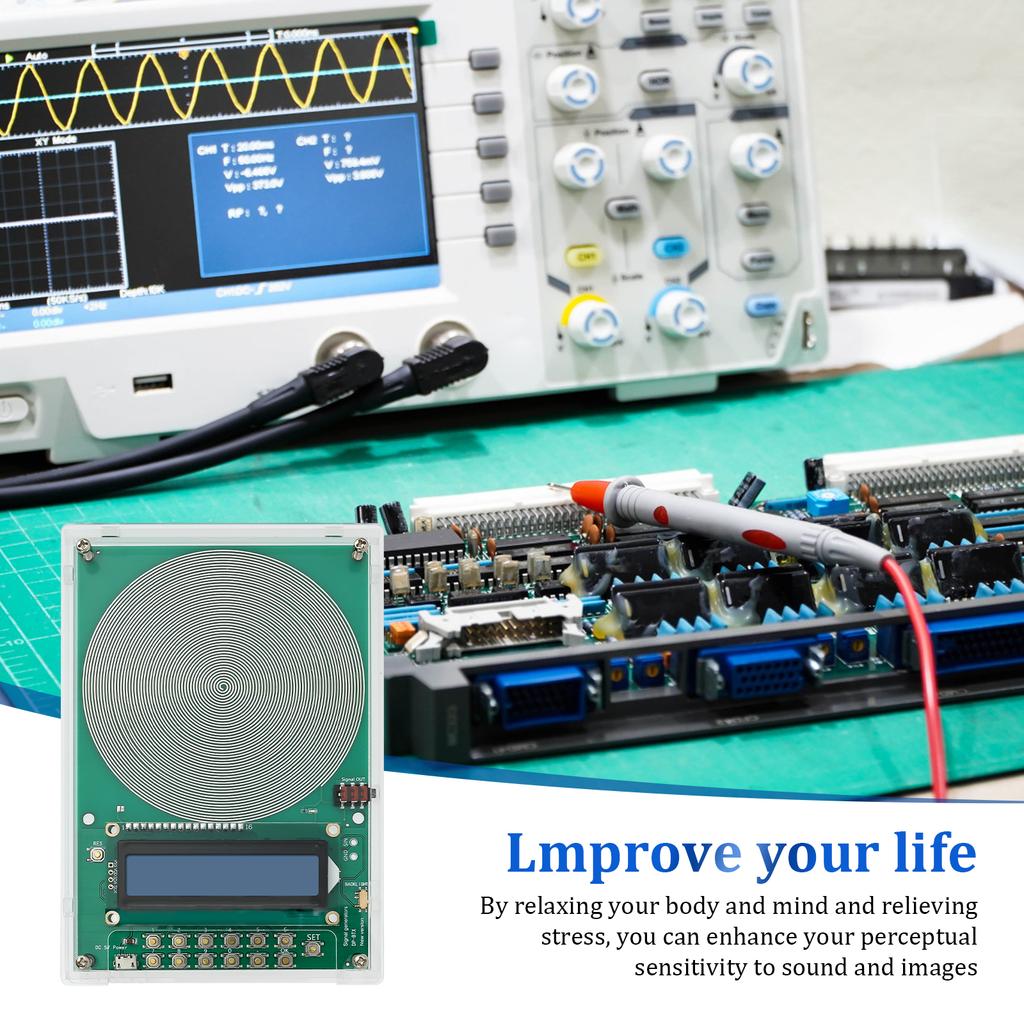 Adjustable Schumann Waves Resonance Generator 0.01HZ~100KHZ 7.83Hz Ultralow Frequency Pulse Audio Resonator Type-C Interface