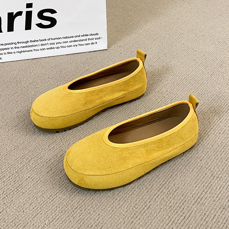CRLAYDK Women's Footbed Comfortable Slip On Mules House Slipers With Arch Support Ladies Suede Moccasins Casual Flat Shoes