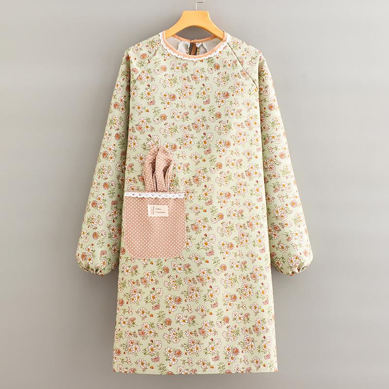 Floral Print Apron With Adjustable Straps For Kitchen And Home Decor