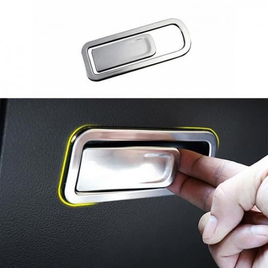 -22 Co-Pilot Storage Box Handle Panel Silver Titanium Trim For Benz GLA W156