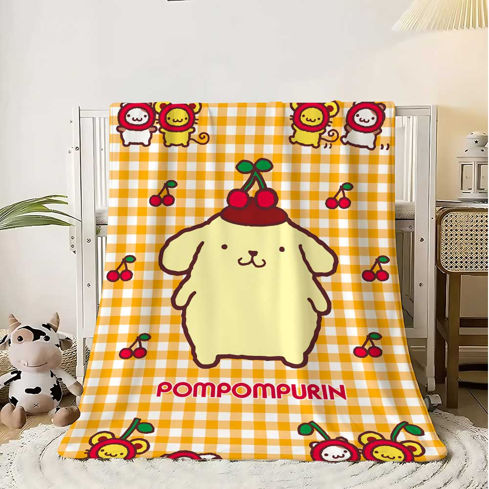 Anime Decke Schule Kawaii PomPomPurins Flauschige Weiche Decken für Bett Schlafzimmer Dekoration Haus Tagesdecke das Sofa Überwurf Winter