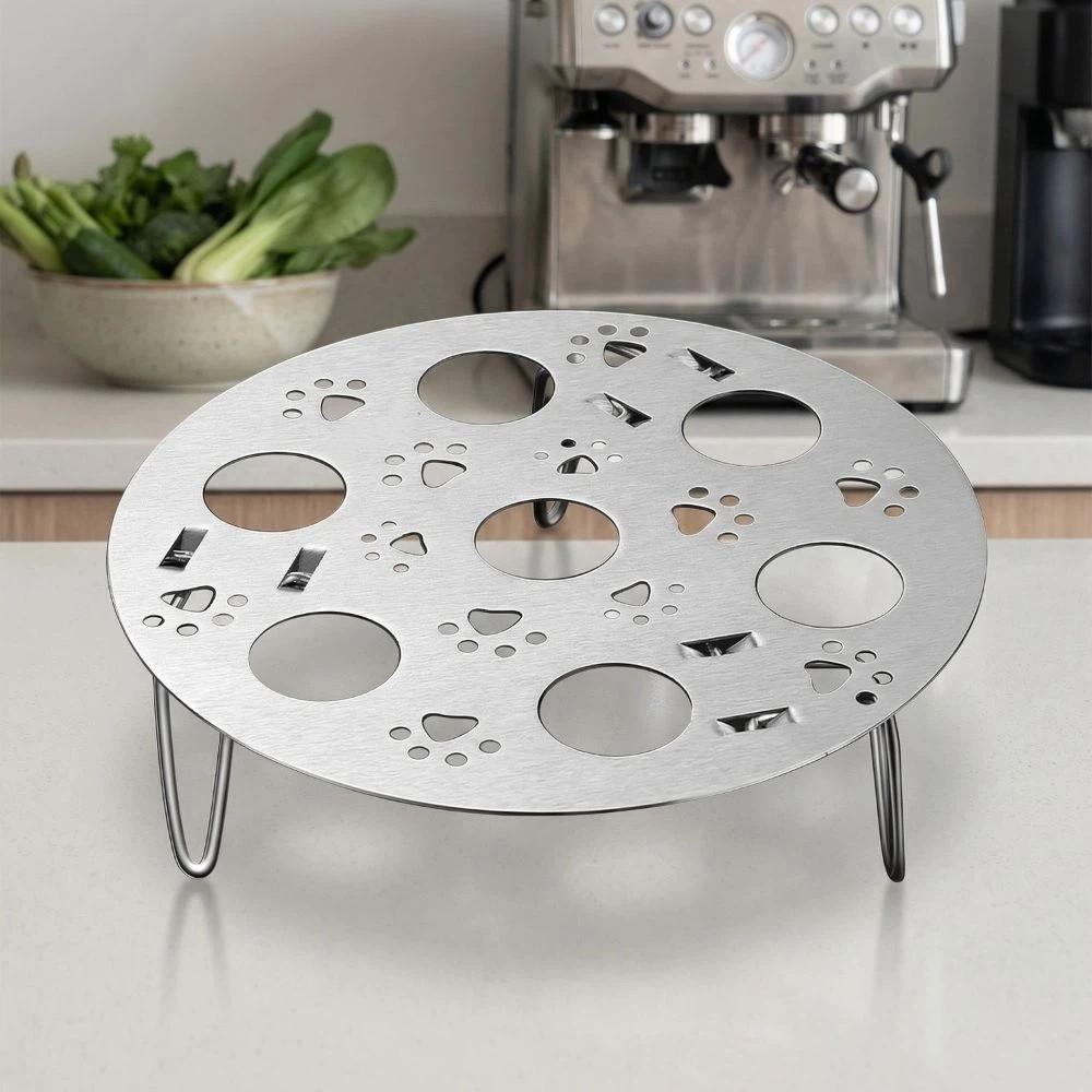 Thickened Foldable Steamer Basket High Foot Stand Kitchen Cooking Rack  Kitchen Cooking