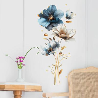 PH-QT670 3D Flower Relief Wall Stickers for Kids' Bedroom Decoration